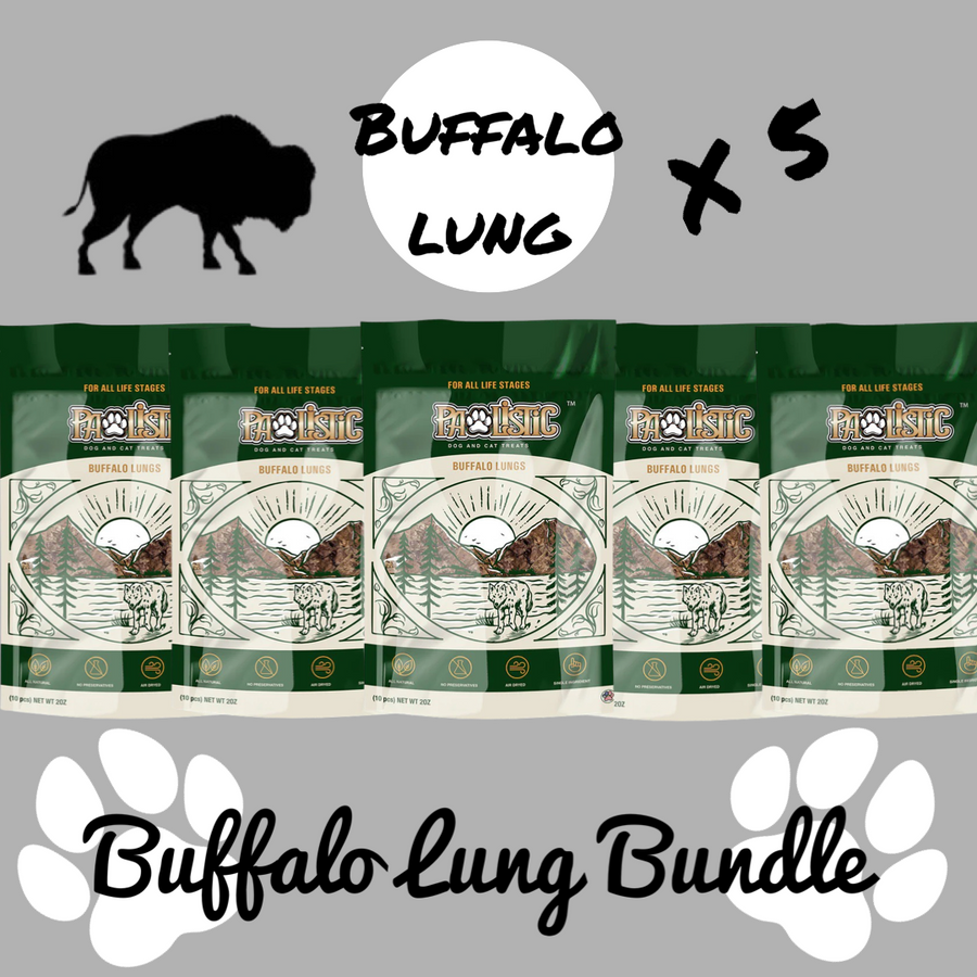 Buffalo lungs Bundle for cats and dogs 