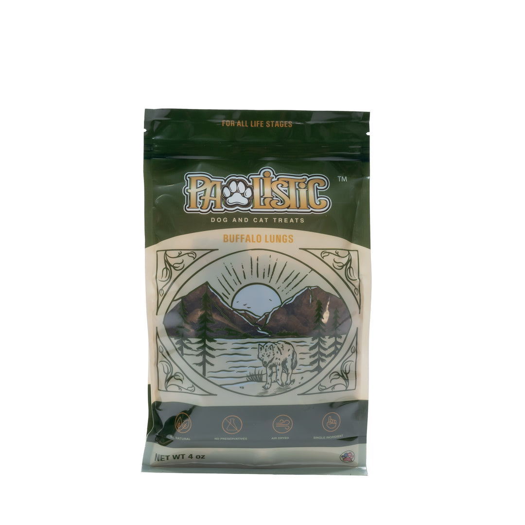 Pawlistic Buffalo Lungs treats for dogs and cats